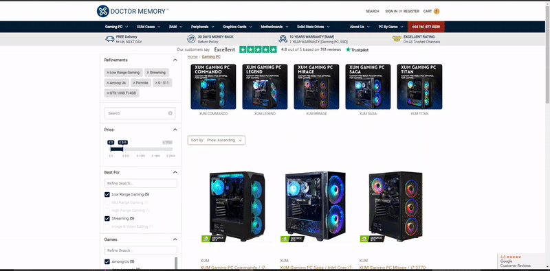 how How to use the Product CPU Filter