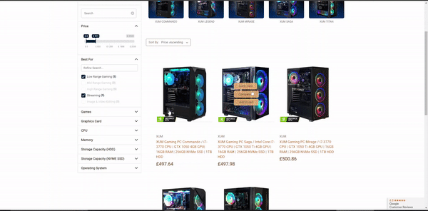 Product filter